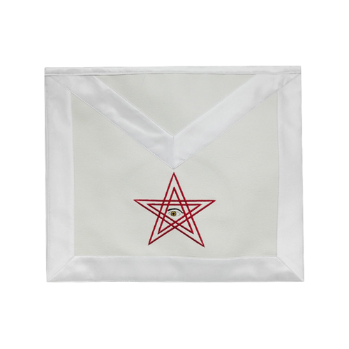 [TAB28SIMI] Tablier Chevalier du Soleil 28° degré - REAA (Simili cuir)