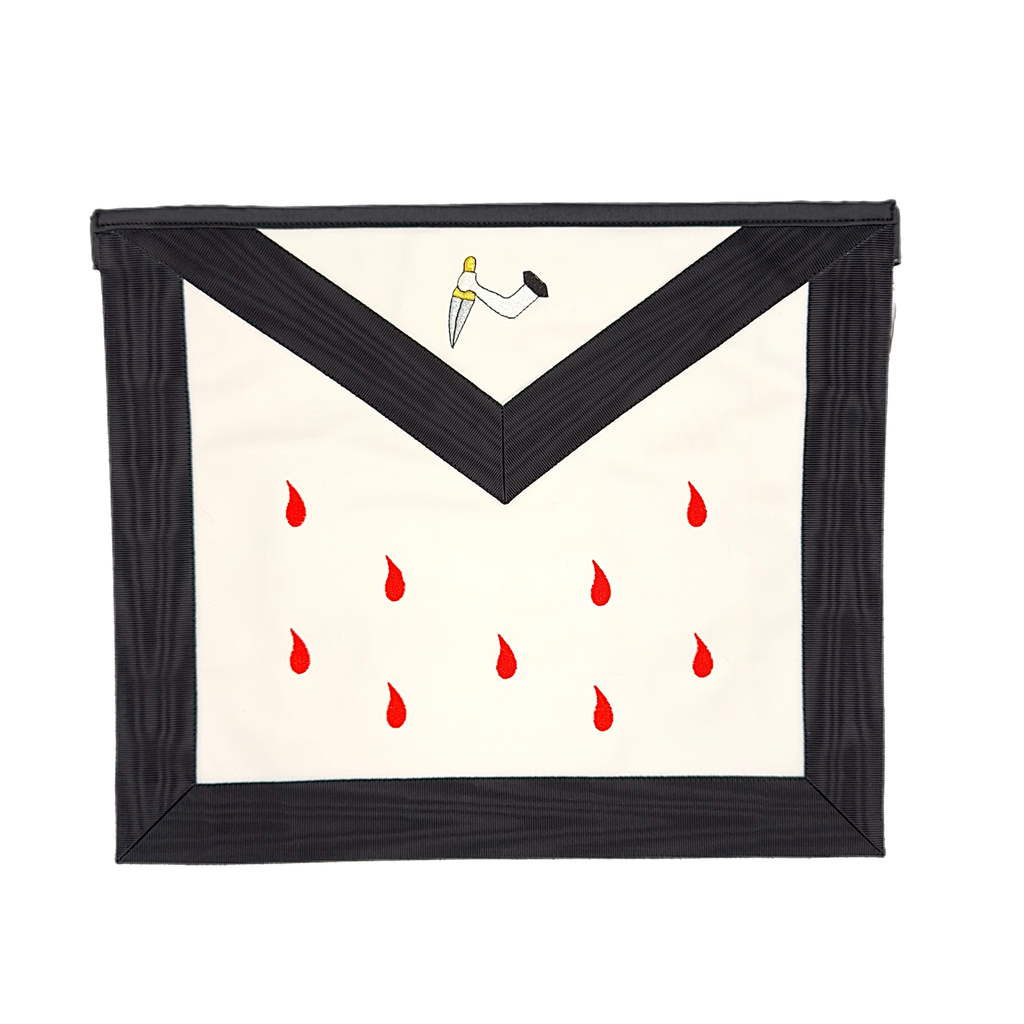 [TABMDN9REAASIMI] Tablier Maître Élu des Neuf 9° degré - REAA (Simili cuir)