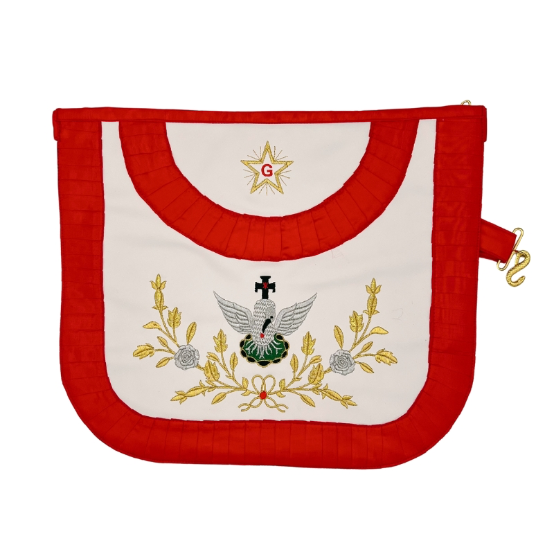 [TAB18SPCRSIMI] Tablier 18ème REAA Souverain Prince Chevalier Rose-Croix (Simili cuir)