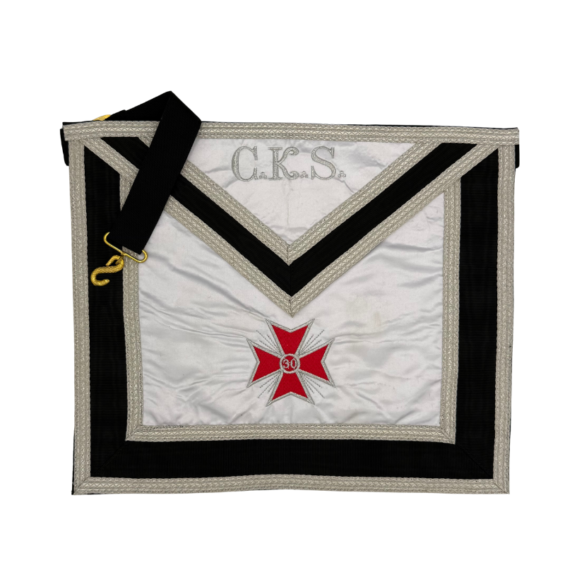 Tablier Grand Inspecteur et Grand Élu 30° degré - REAA (déstockage 1 unité restante)