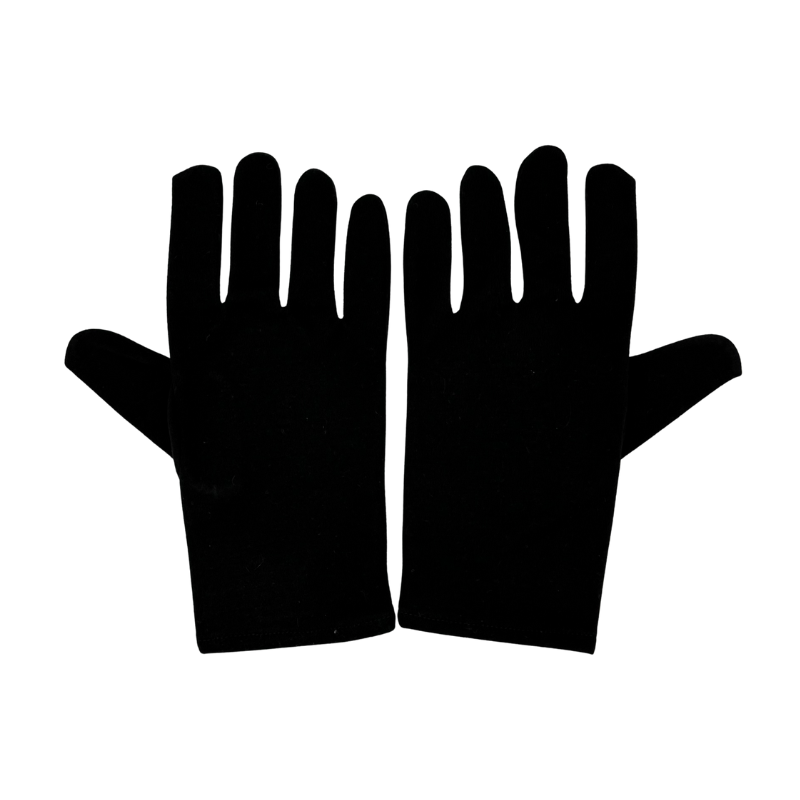 Gants Maçonniques en Coton Noir