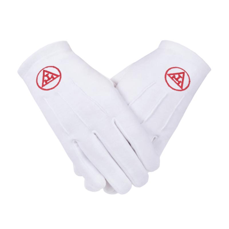 Gants blancs maçonniques - broderie Arche Royale