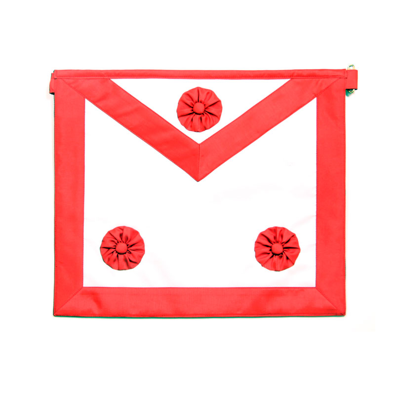 [RLBTM3RGDFSIMI] Tablier Maître REAA GLDF 3 Rosettes (Simili cuir)