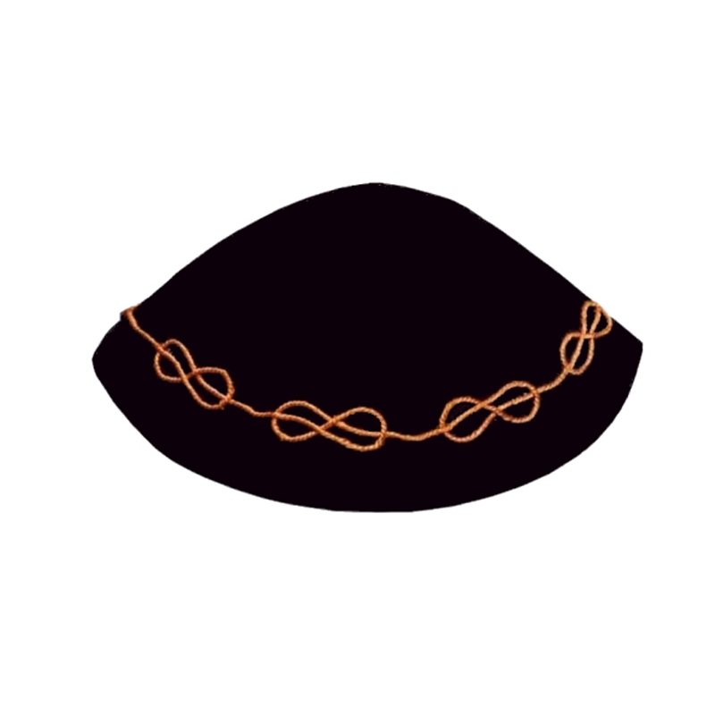 Kippa maçonnique - broderie Lac d'Amour