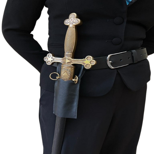 Ceinture porte-épée maçonnique