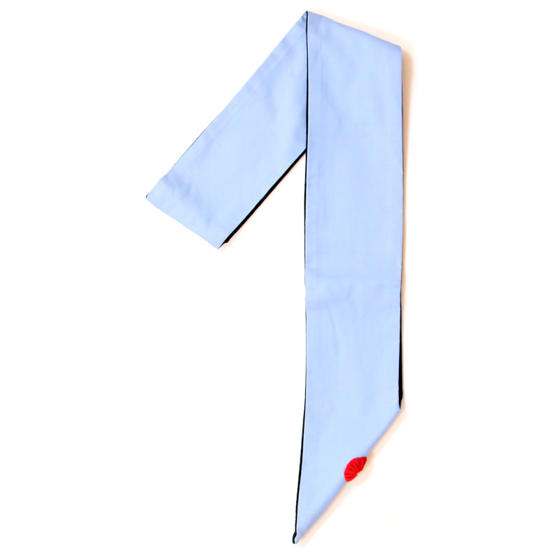 [RRFTBM1RMSOI] Baudrier Maître 1 Rosette - Rite Français Traditionnel RFT (M - 180cm, Soie)