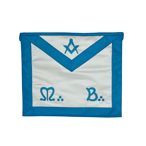 Tablier Maître MB Équerre Compas - Rite Français Moderne RFM