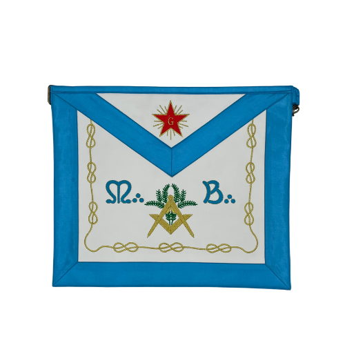 [RRFMTMMBECSIMI] Tablier Maître MB Équerre et Compas - Rite Français Moderne RFM (Simili cuir)