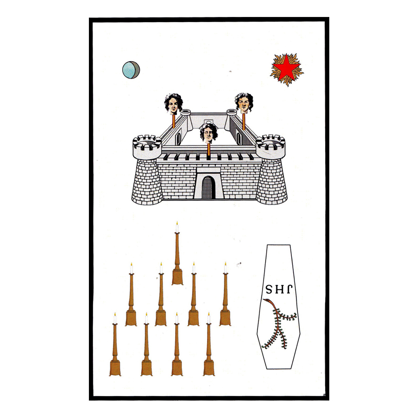 [TAPLOGMIDQ10REAAVINY] Tapis de Loge Maître Illustre Elu des Quinze 10° degré - REAA (Vinyle)