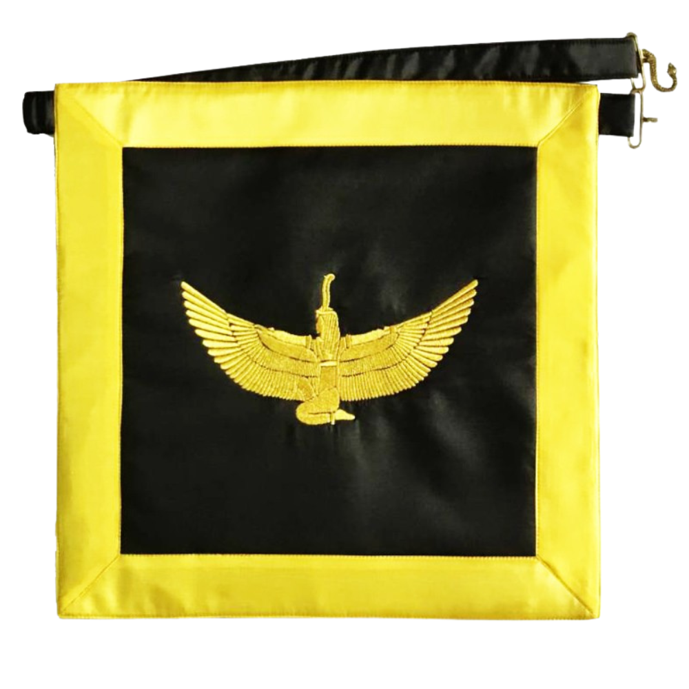 [MEMSUPTABCHEVORSIMI] Tablier Illustre Chevalier de la Toison d’Or - Rite de Memphis  (Simili cuir)