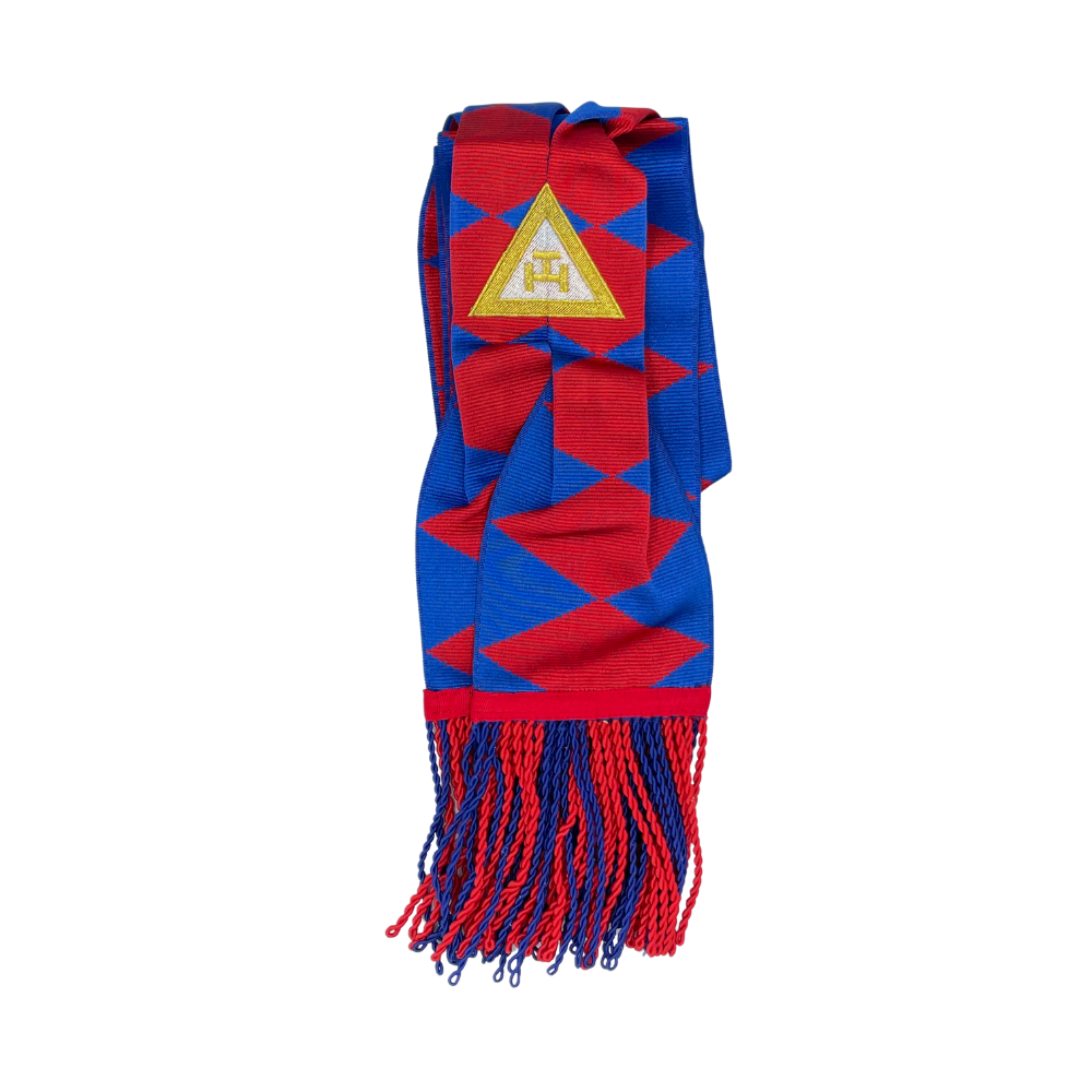 [AROYBAUCMSOI] Écharpe (Baudrier) Compagnon - Arche Royale (M - 180cm, Soie)