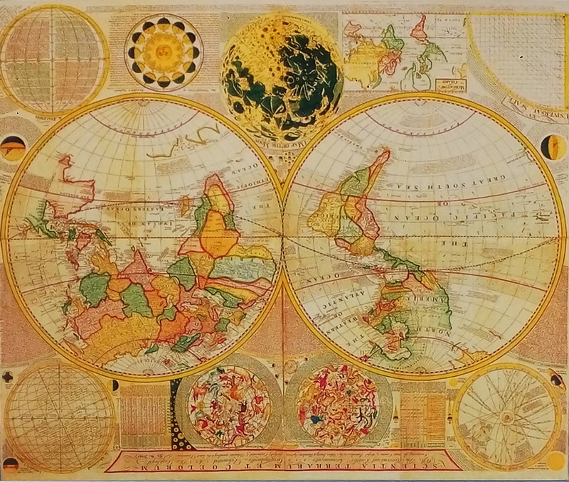 Planisphère Terrestre en Méthacrylate