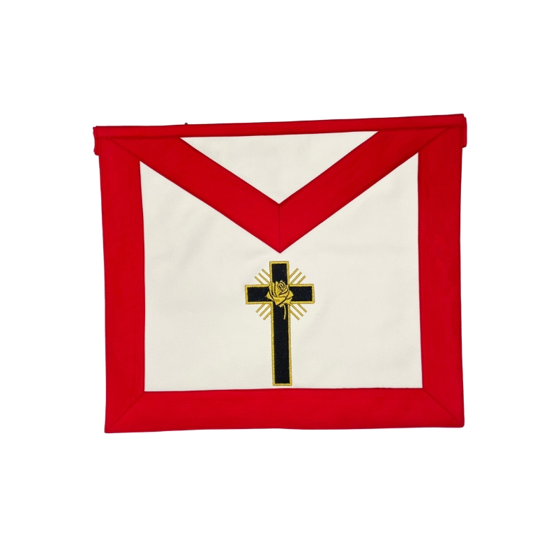 Tablier 18ème REAA Chevalier Rose-Croix Latine (Simili cuir)