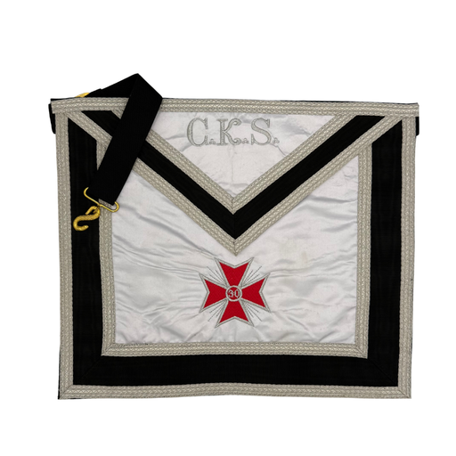 Tablier Grand Inspecteur et Grand Élu 30° degré - REAA (déstockage 1 unité restante)