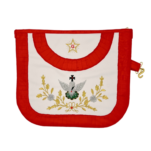 Tablier 18ème REAA Souverain Prince Chevalier Rose-Croix